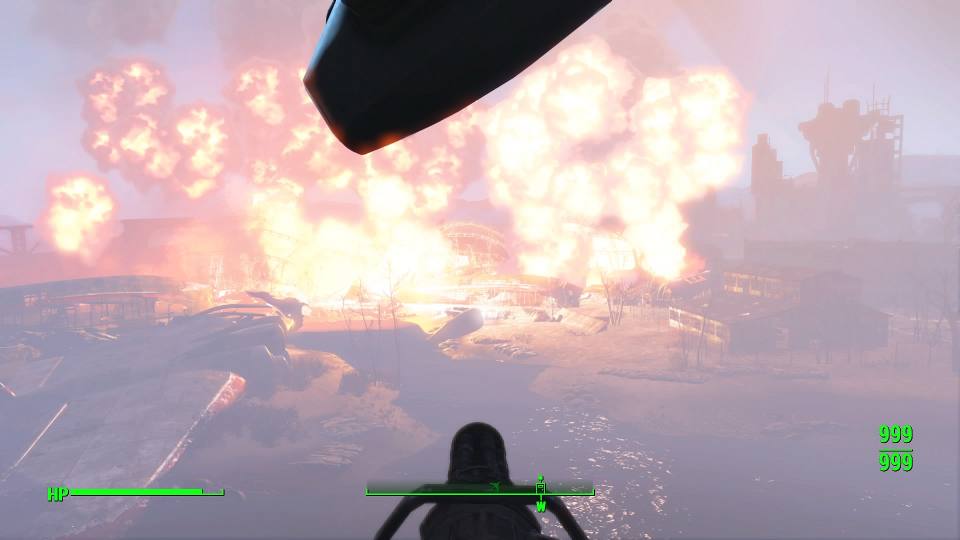 Fallout 4 プリドゥエンが墜落した後の爆発