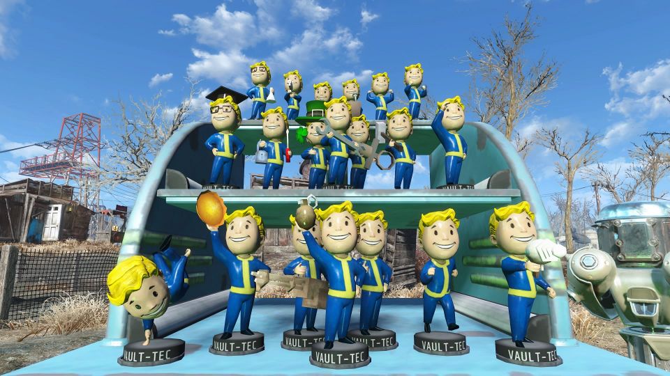 Fallout 4 Vault-Tecボブルヘッド全20個 ローアングル