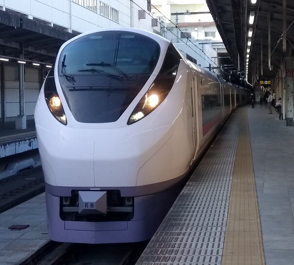 E657系電車 K8編成 ひたち3号 @ 上野駅17番線ホーム