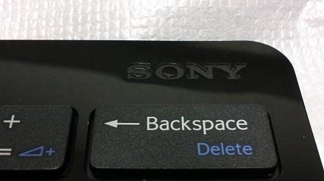 SGPWKB1のSONYロゴ