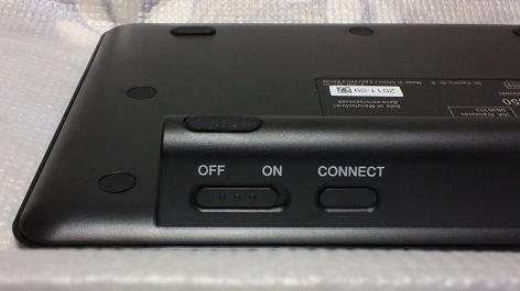 SGPWKB1の電源スイッチとCONNECTボタン