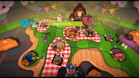 Little Big Planet 3のステージを選択する画面