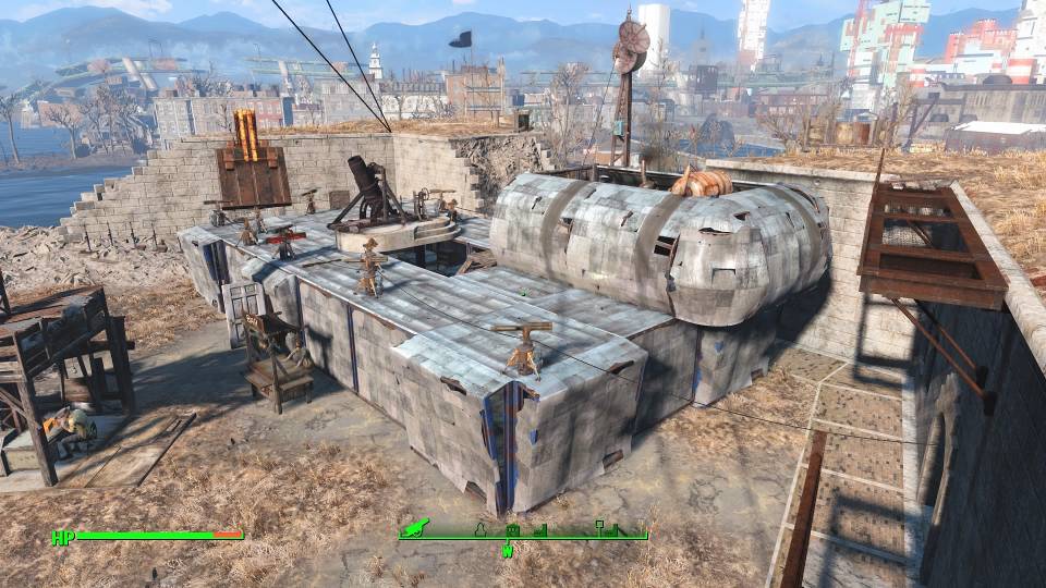 Fallout 4 トロフィー 慈悲深き指導者 獲得のために作った要塞
