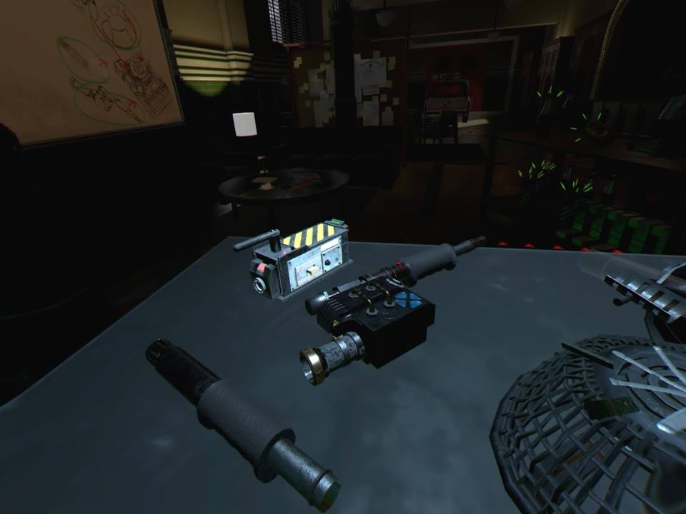 組み立てる前のプロトンワンド @ Ghostbusters VR: Firehouse